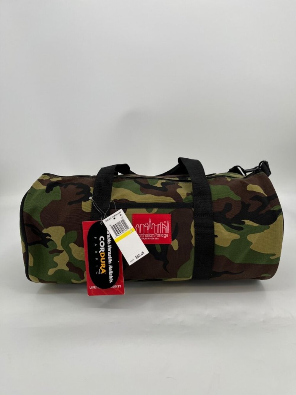 Manhattan Portage Chelsea Drum Bag Camo Canvas Zip Shoulder Adjustable Strap